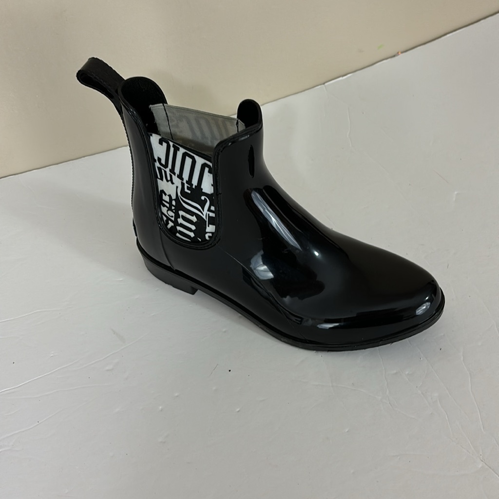 Juicy Couture Black Ankle Rain Boots Booties Size 9m